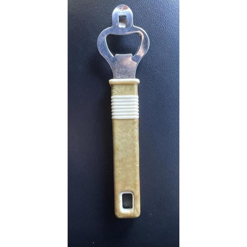 Vintage Avocado Green Handle Can Bottle Opener Kitchen Tool Retro - Picture 2 of 8